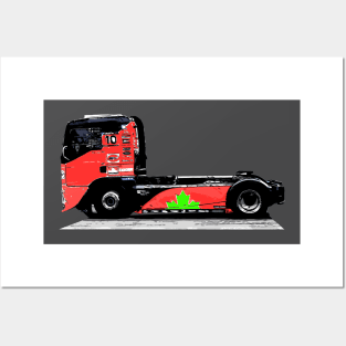 truck racing Posters and Art